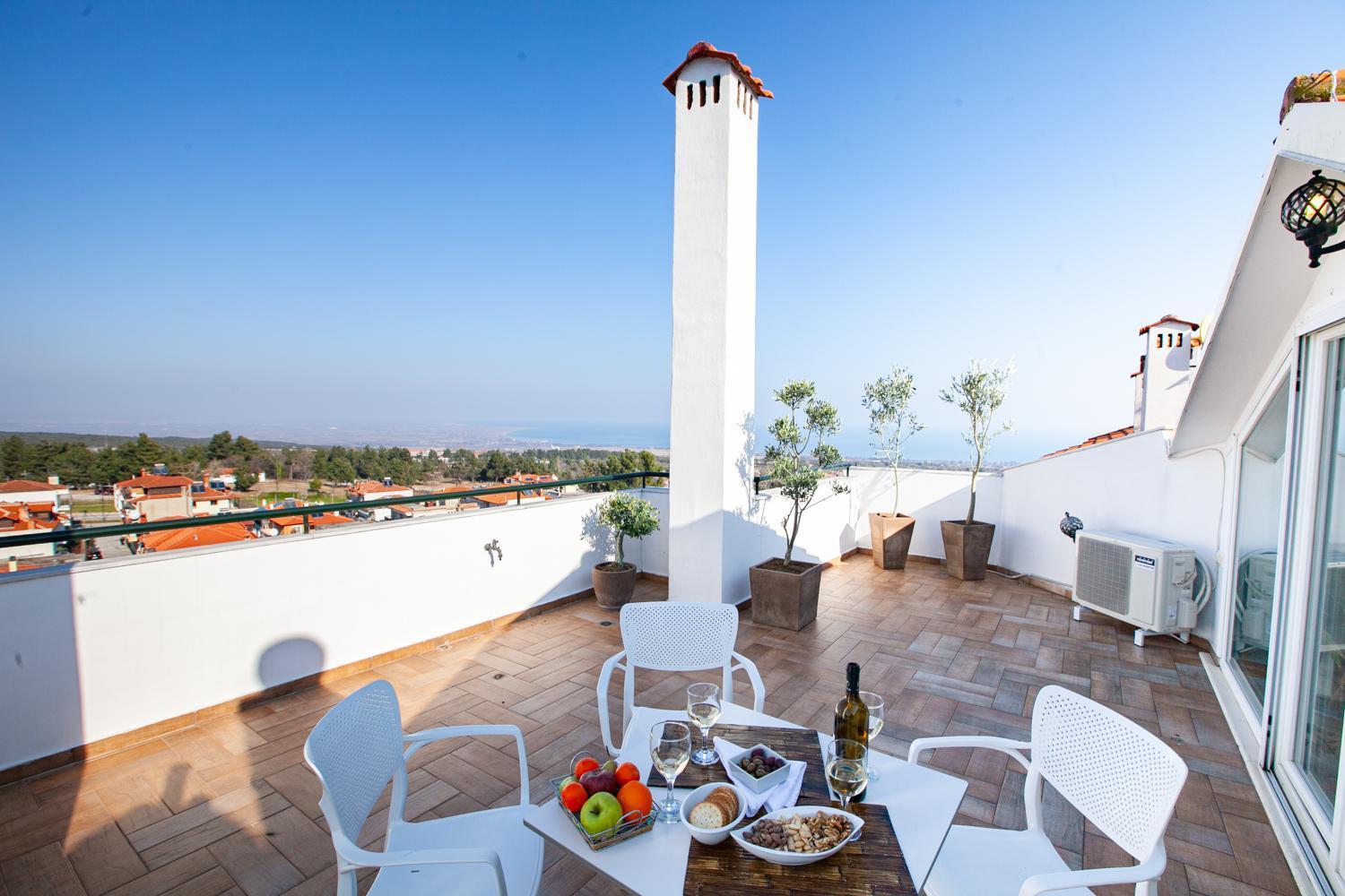 Rodon Apartment With Great View, Sauna And Jacuzzi Litochoro Exterior foto